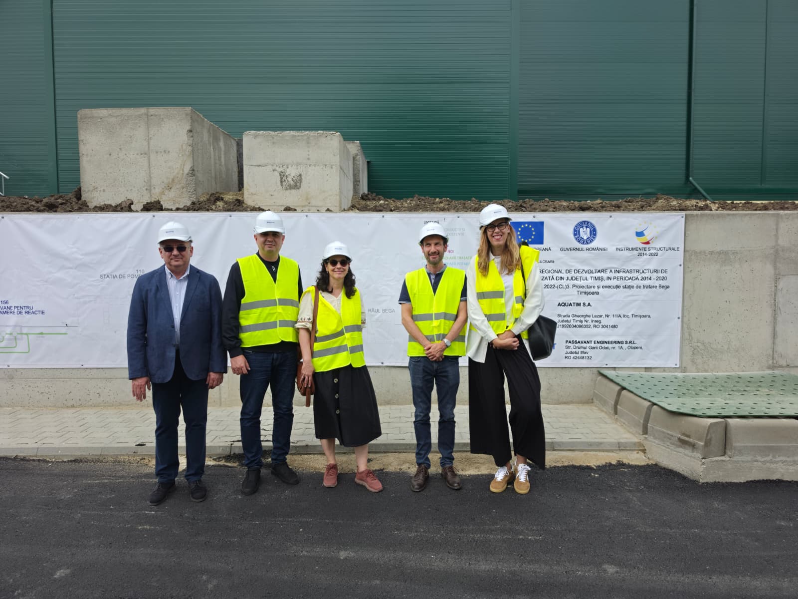 Reprezentanți ai Comisiei Europene au vizitat Stația de Tratare a Apei Bega – un proiect major de modernizare a infrastructurii de apă din vestul țării
