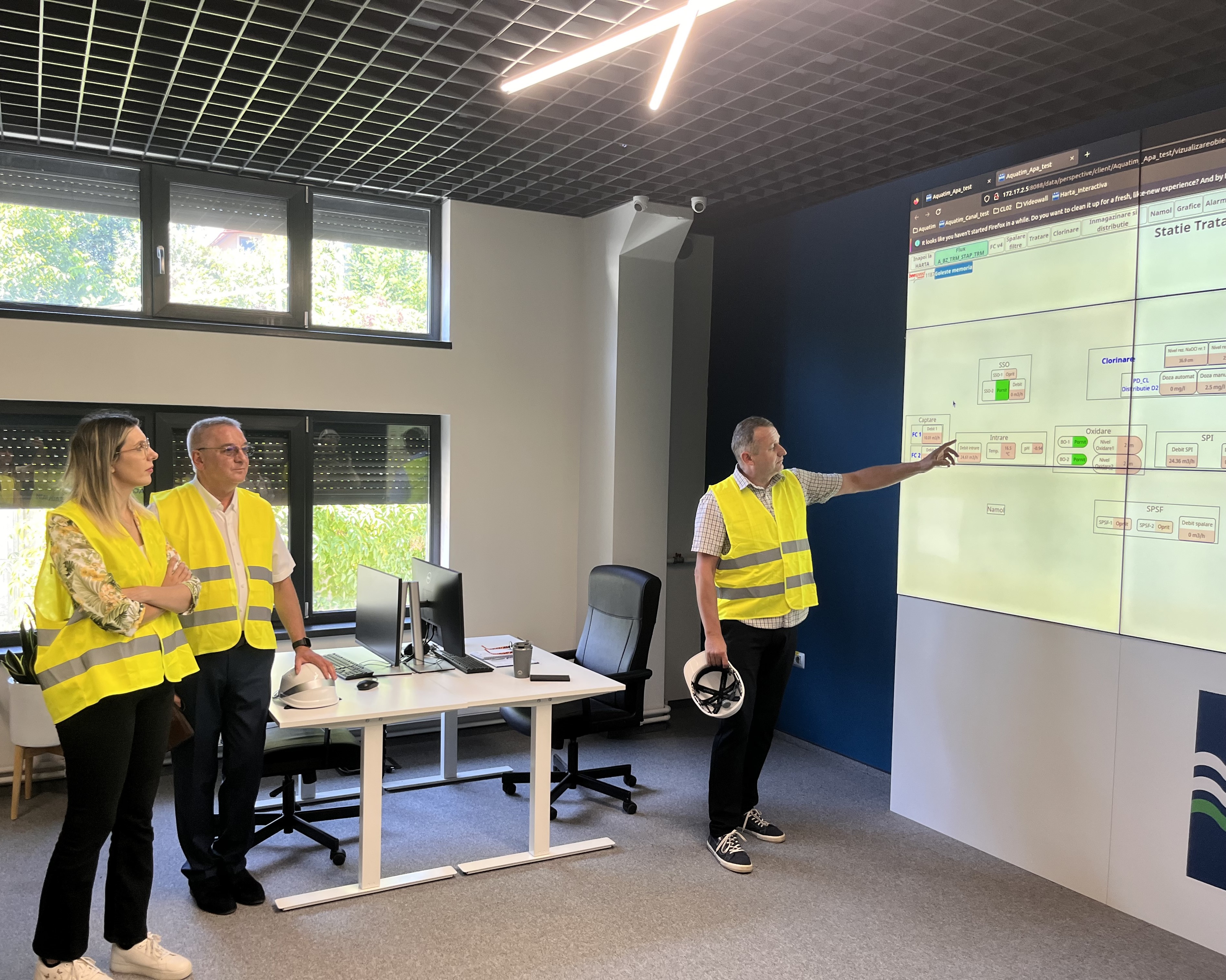 Ministrul Mediului a vizitat Stația de Tratare a Apei Bega, una dintre cele mai importante investiții ale Aquatim în infrastructura de alimentare cu apă